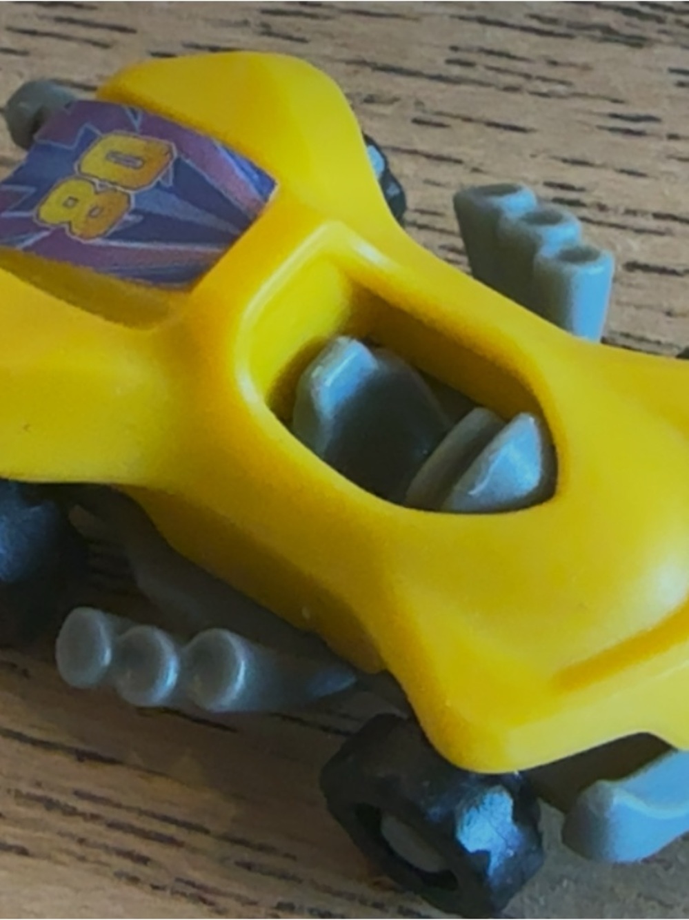Kinder Joy suppose hot wheels Yellow Toy Race Car